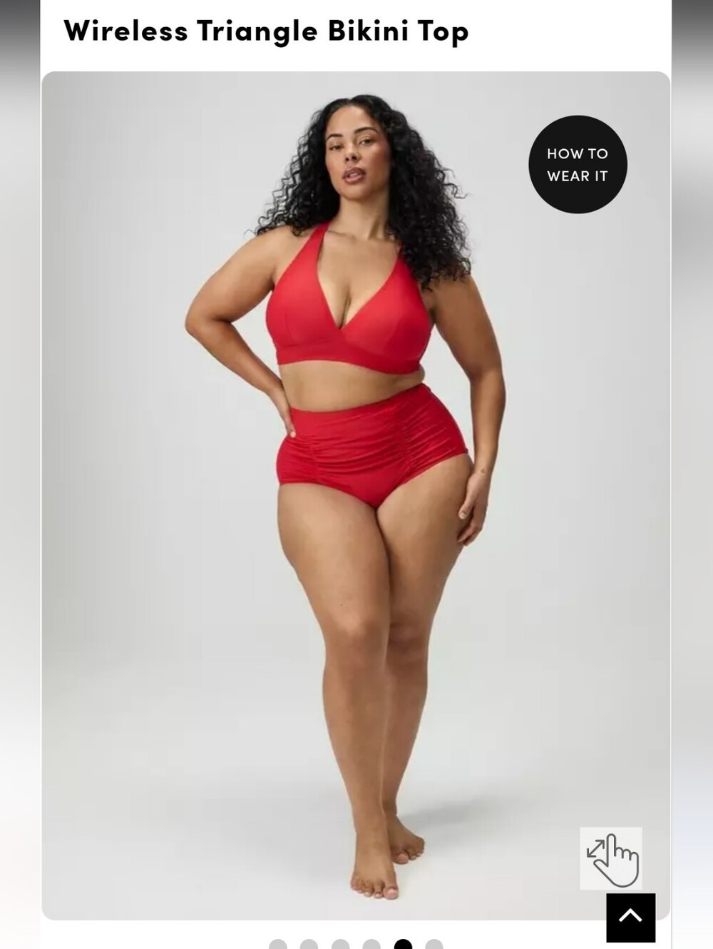 torrid Red Wireless Triangle Bikini Top